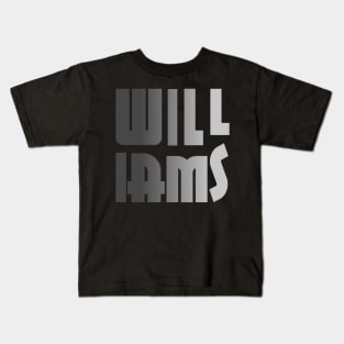 Williams, name, typography Kids T-Shirt